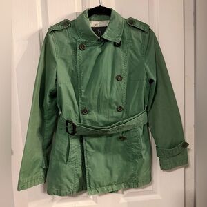 Hazzy’s Green Double-Breasted Field Coat